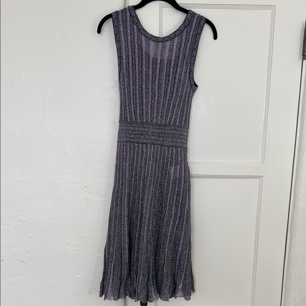 Missoni Striped Gray and Purple Dress